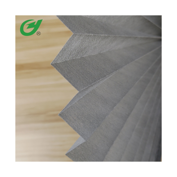 Non Woven Material Customizable Pleated Blind Curtain Fabric